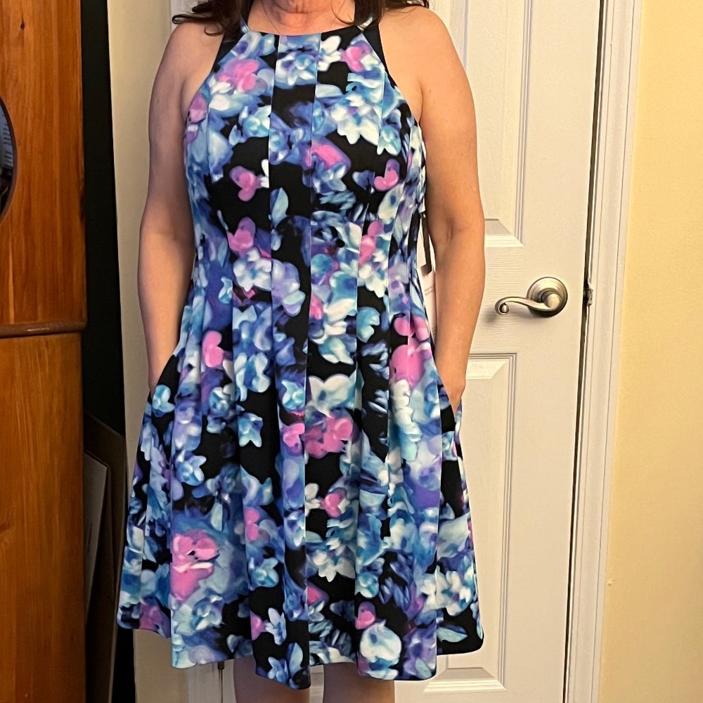 Multicolor floral dress, size 10 by Vince Camuto.